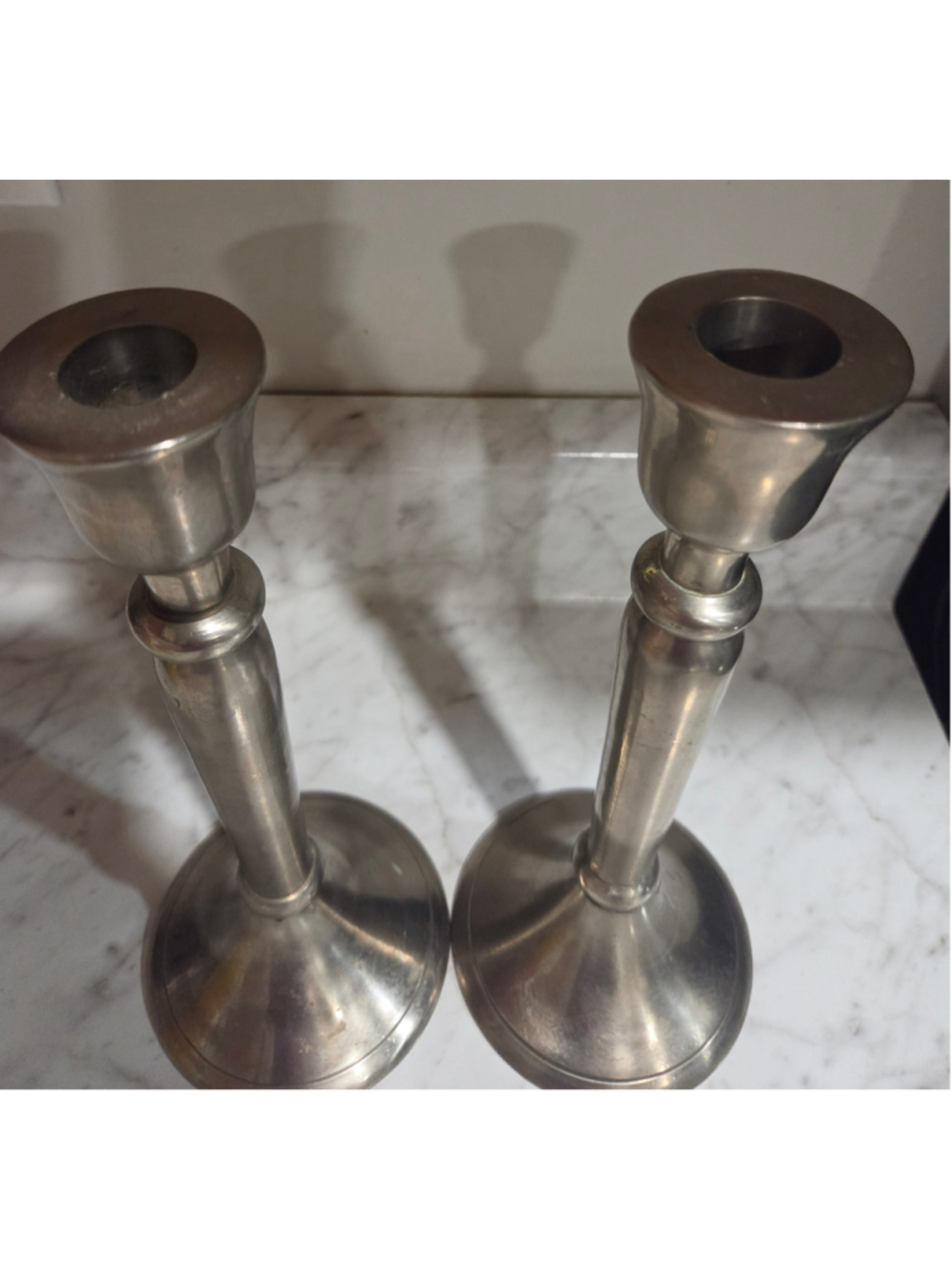 Unbranded Silver Candle Holders Set One Size